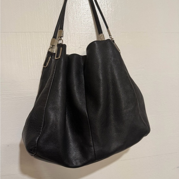 Coach Black Pebbled Leather Shoulder Bag - Picture 2 of 10